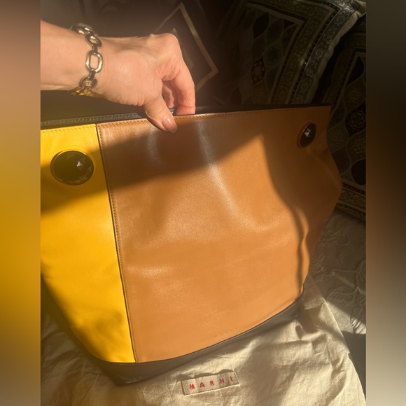 Marni Colorblock Oversized Leather Bag - Picture 5 of 13
